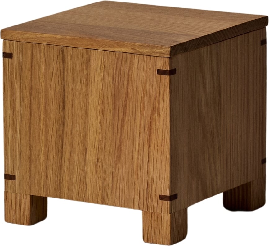 Bote para ajo de madera Bon