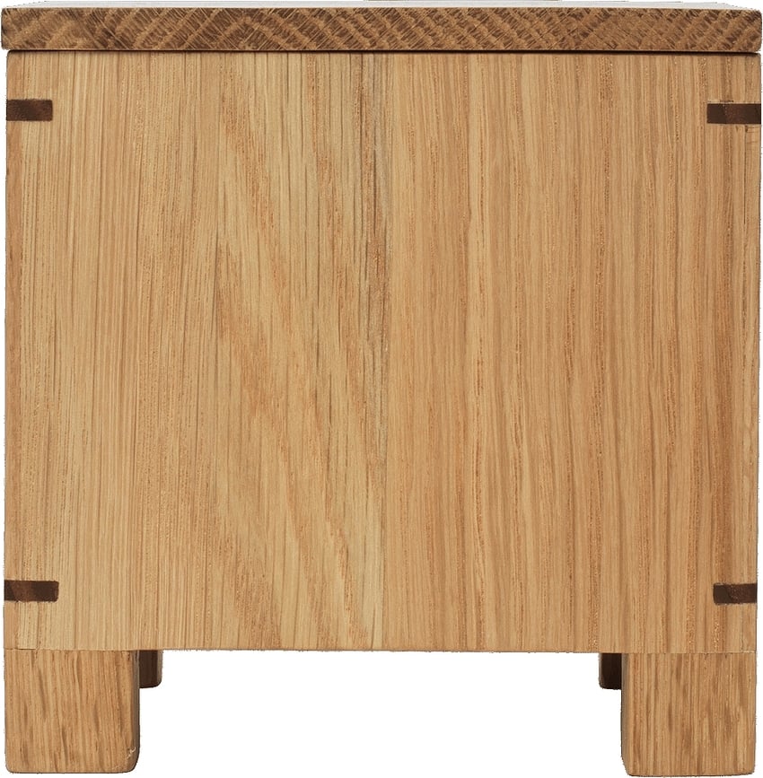 Bote para ajo de madera Bon