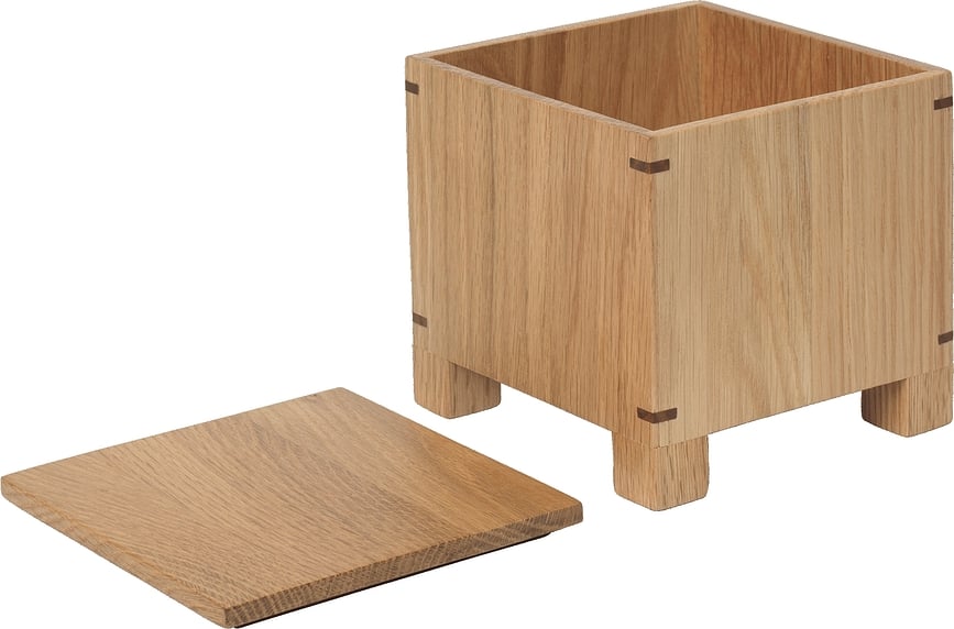 Bote para ajo de madera Bon