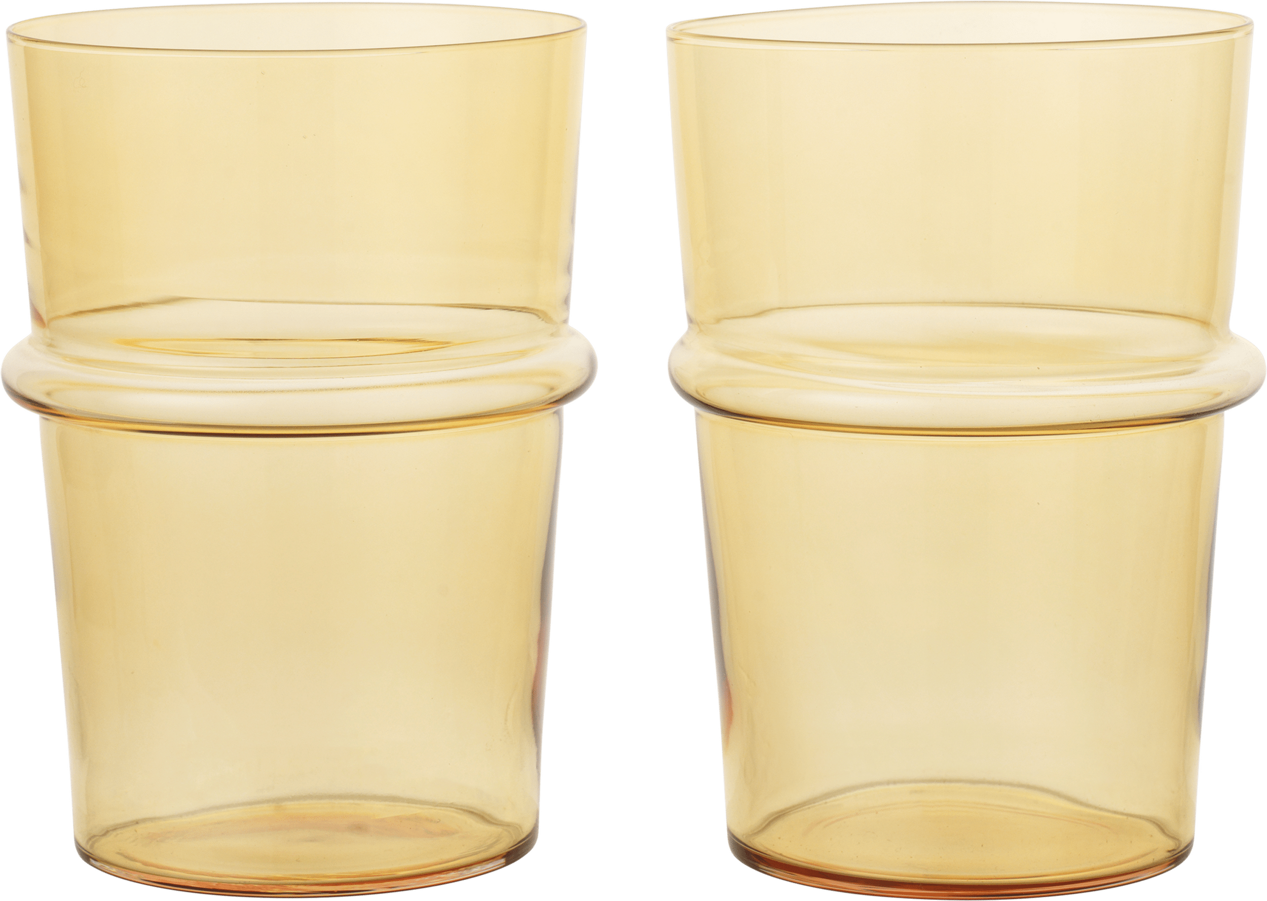 Boya Gläser 450 ml gelb 2 St.