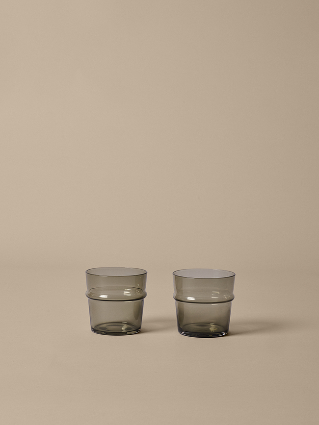 Boya Low Verres 300 ml, fumés, Lot de 2