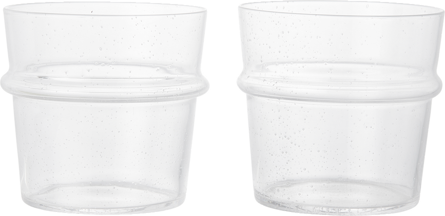 Boya Low Verres 300 ml, transparents, Lot de 2