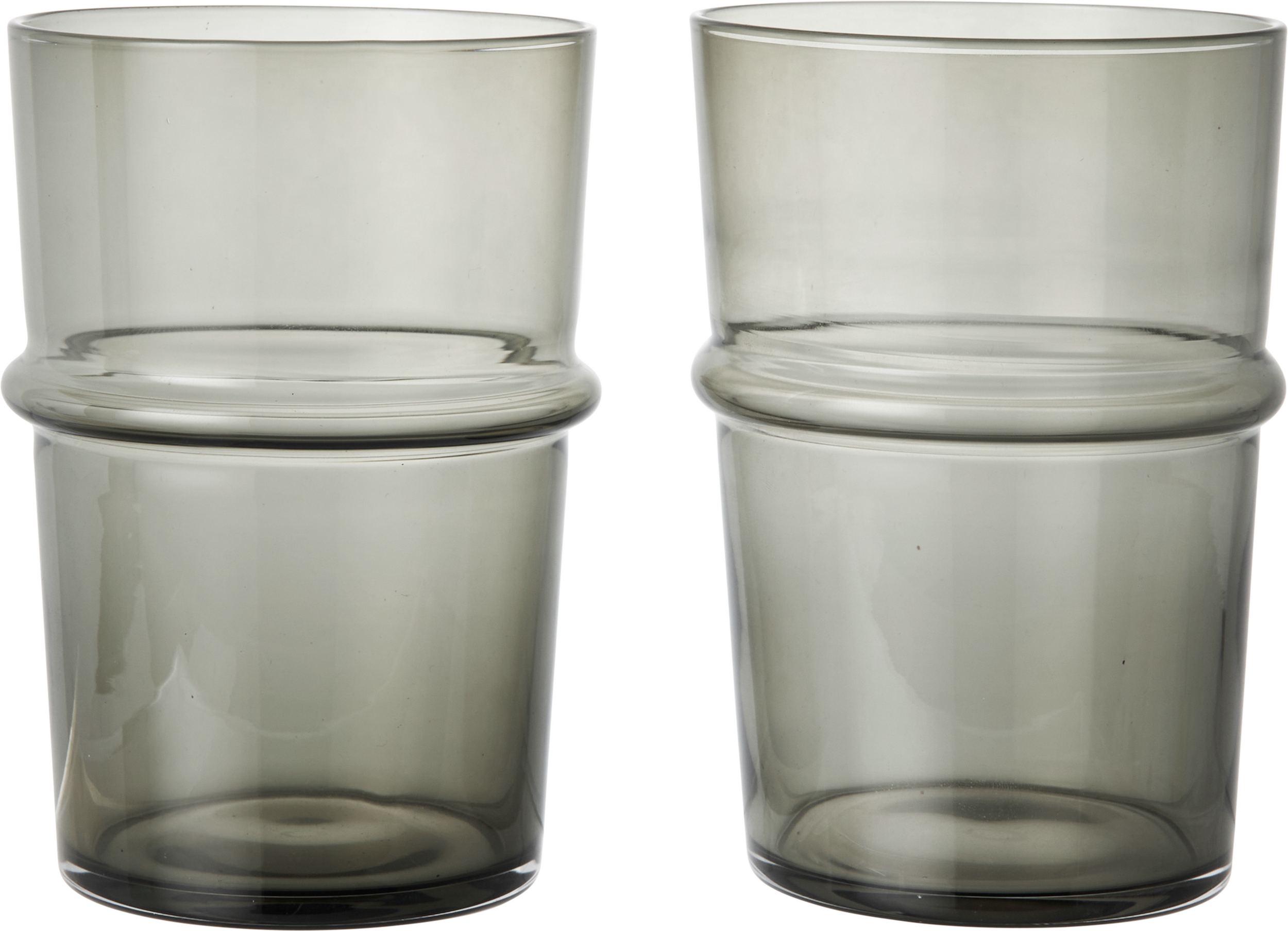 Boya Tall Gläser 450 ml, rauchfarben, 2 St.