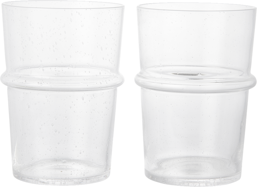 Boya Tall Verres 450 ml, transparents, Lot de 2