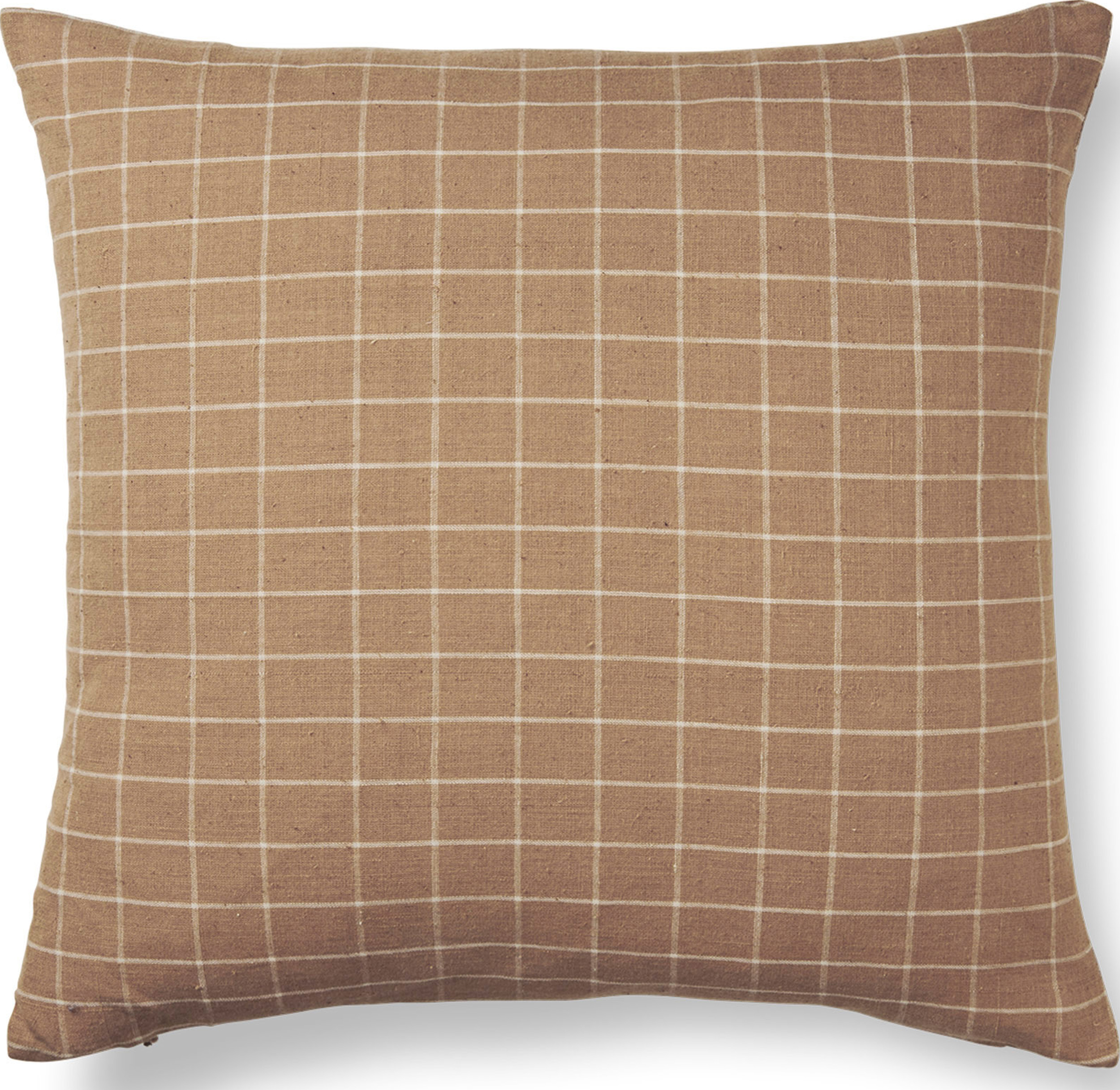 Brown Check Kissen 50 x 50 cm