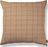 Brown Grid Coussin, 50 x 50 cm
