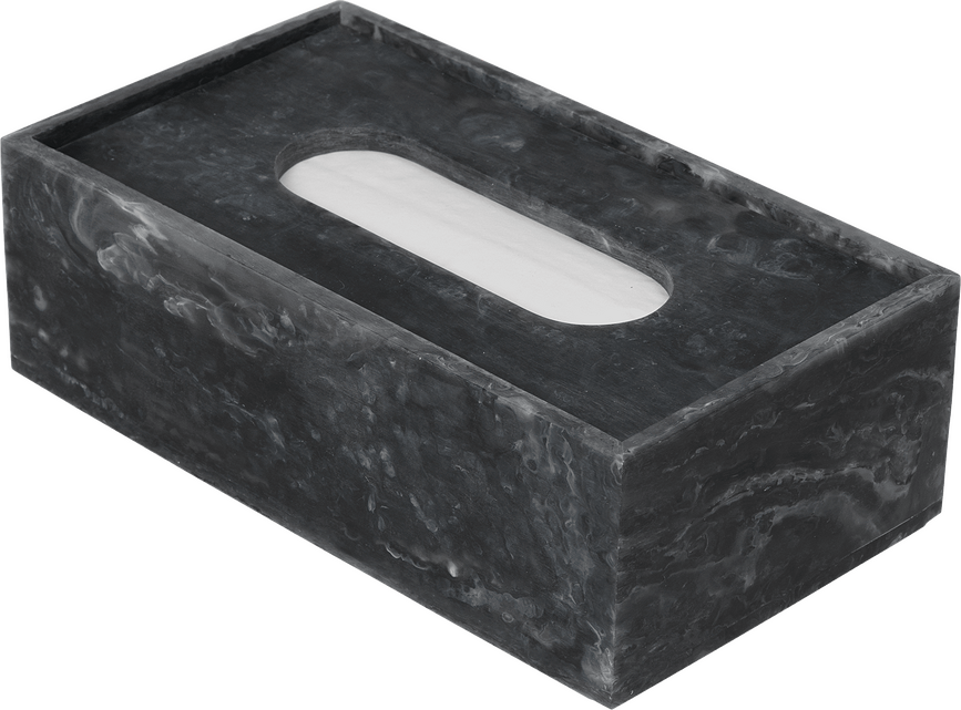 Caja para pañuelos Mist, color carbón