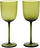 Calici da vino bianco Host tonalità muschio verde 2 pz.