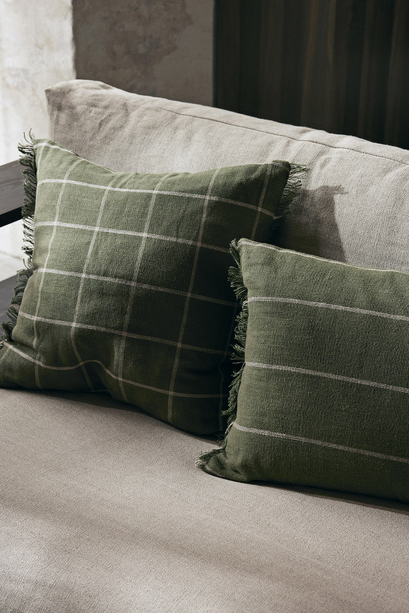 Calm Housse de Coussin 50 x 50 cm, olive
