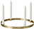Candelabro de latón Circle, 38 cm