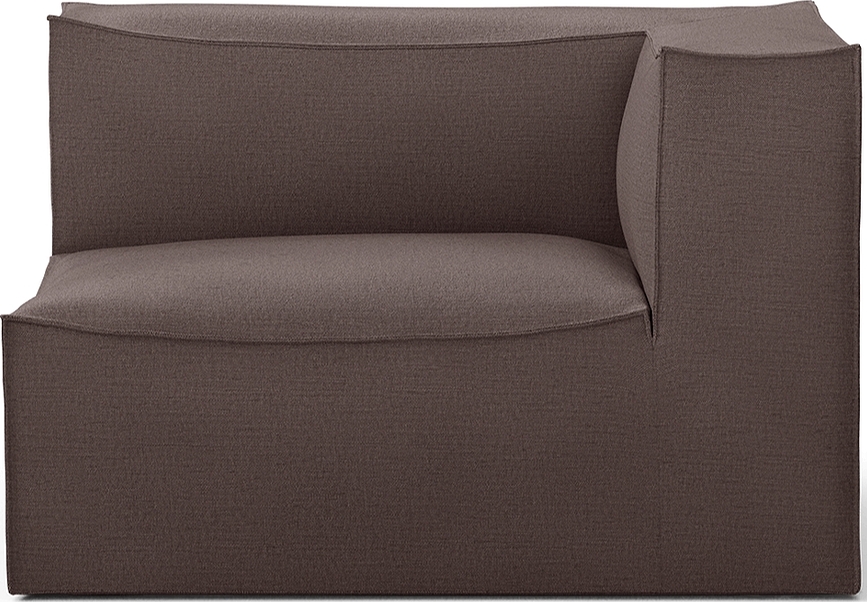 Catena Hot Madison Ecksofa rechts 120 cm schokoladenbraun