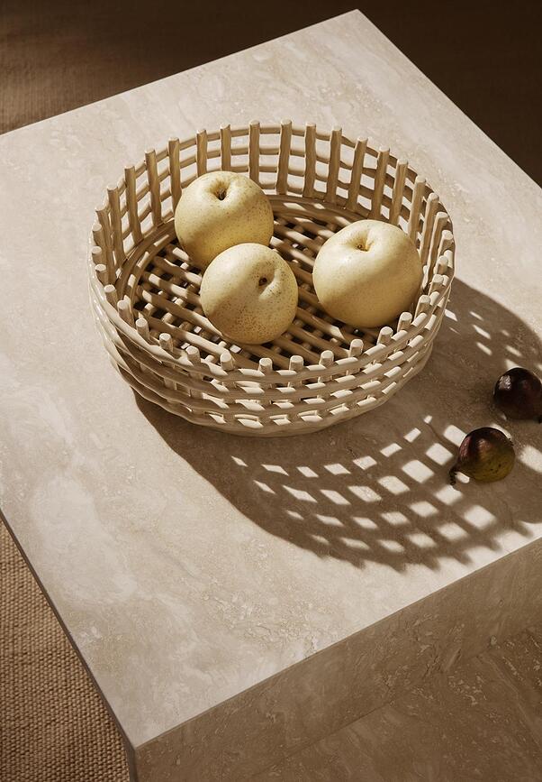 Ceramic Panier à Fruits, en céramique, couleur cachemire