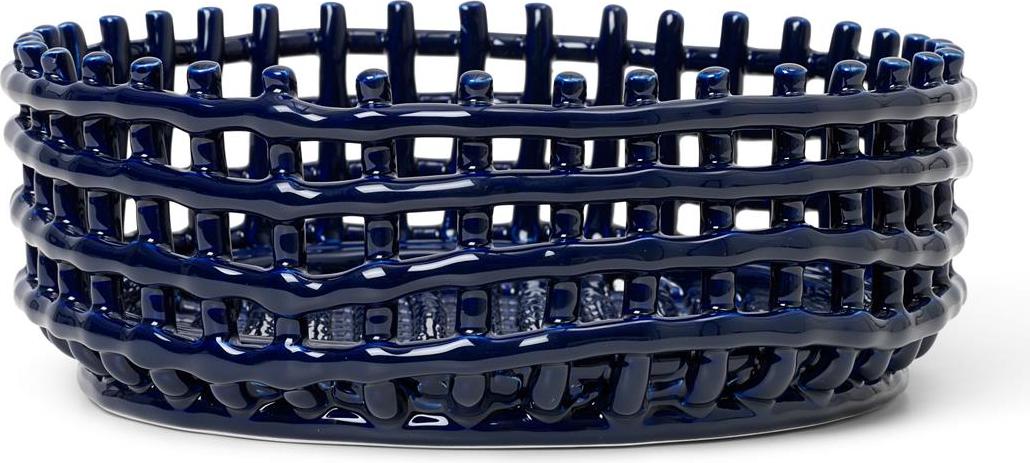 Ceramic Obstkorb blau aus Keramik