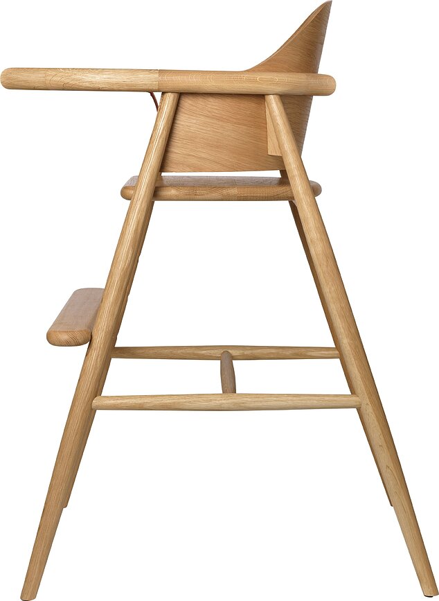 Chaise haute Muru chêne naturel