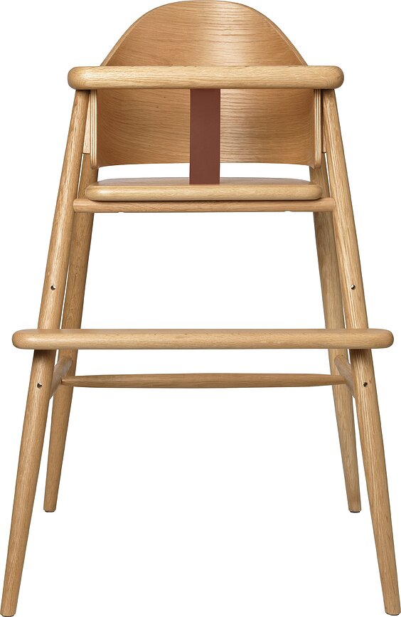 Chaise haute Muru chêne naturel