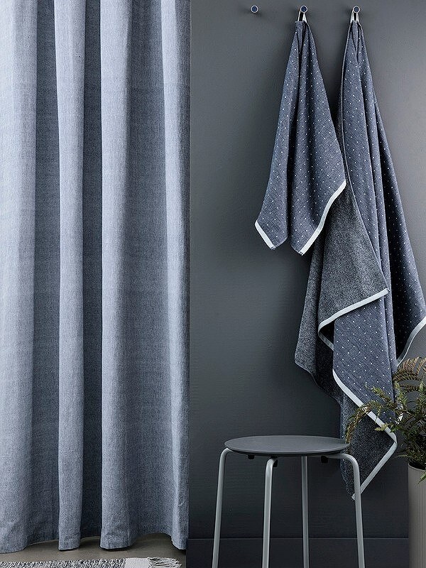 Chambray Rideau de Douche, sable