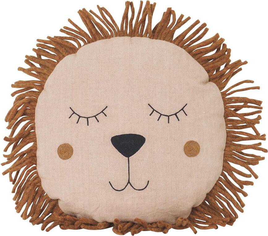 Cojín Safari, estampado de león