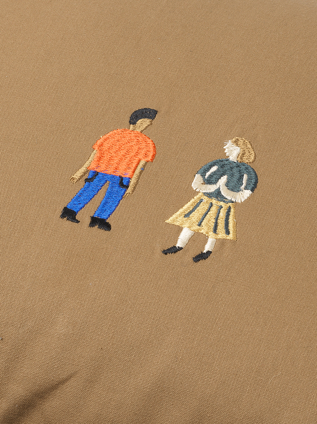 Cojín The Park, 60 x 40 cm, marrón