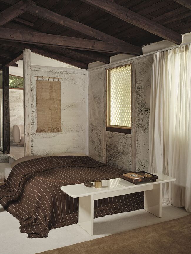 Colcha Aires, 250 x 240 cm, blanco roto