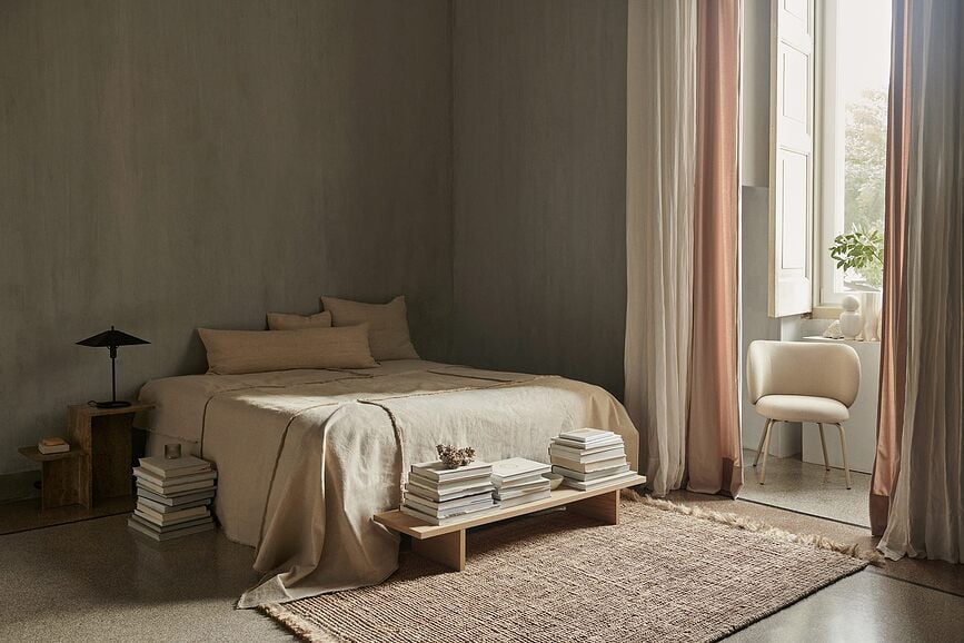 Colcha Offset, 272 x 264 cm, blanco roto