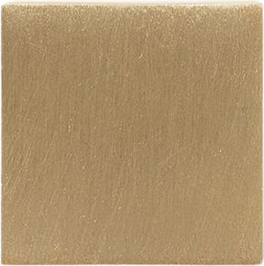 Gancho de pared Square, latón mate, pequeño