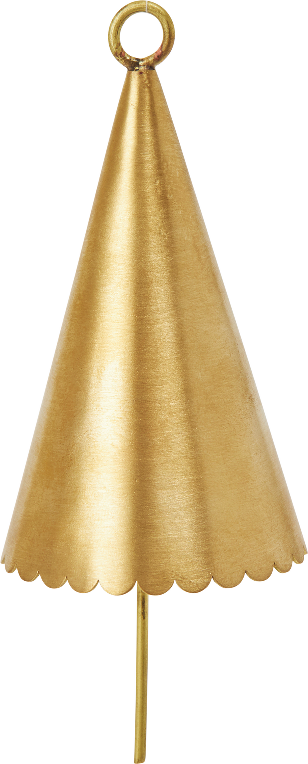 Cone Bell Weihnachtsbaumschmuck, Messing, 2 St.