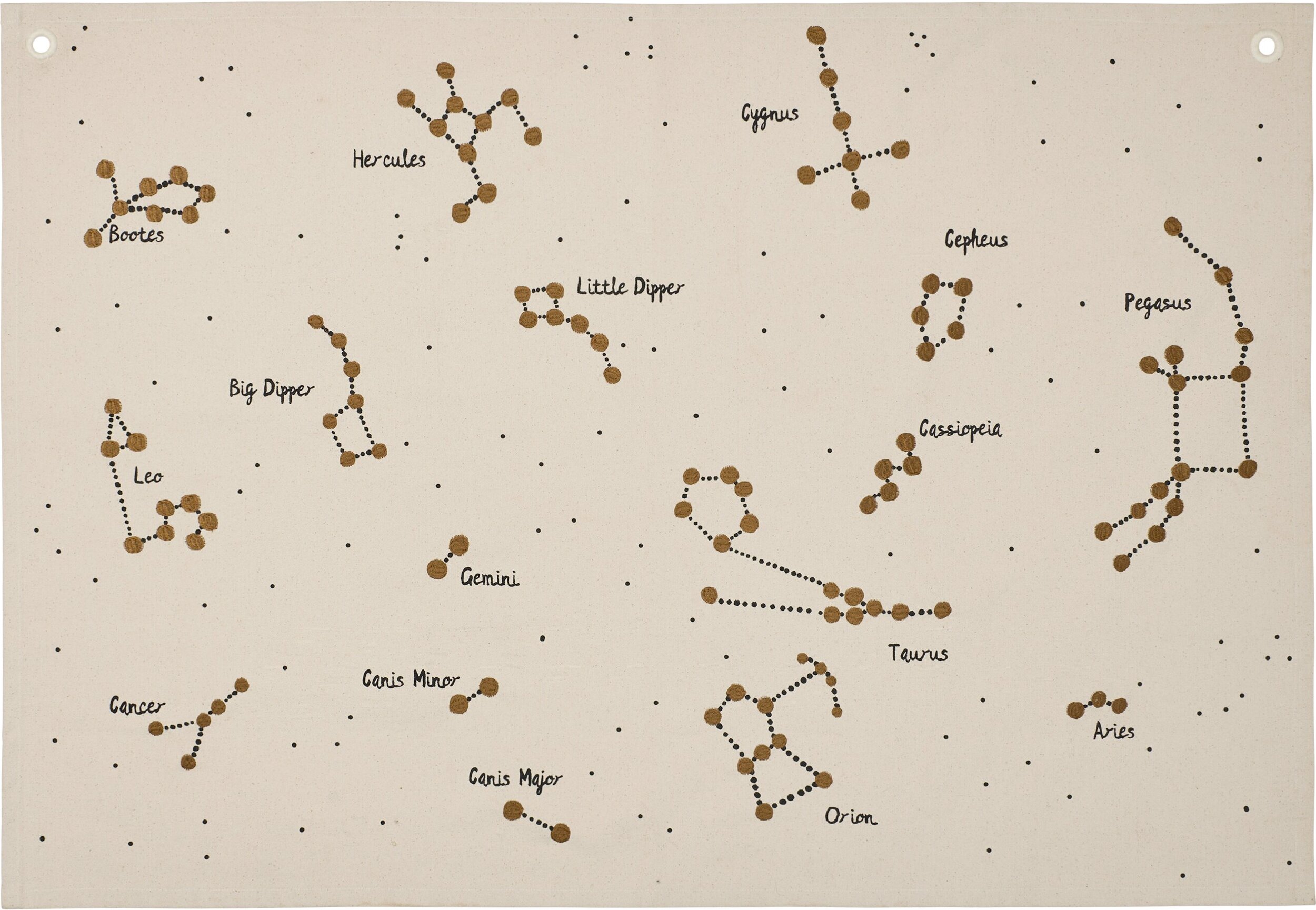 Constellation Wandkarte Sternbilder 70 x 100 cm, beige