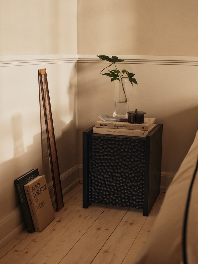 Contenedor de almacenamiento Marnen 9 cm, marrón oscuro