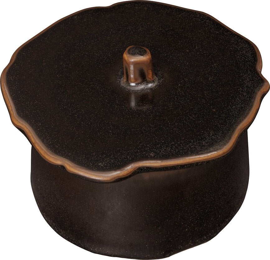 Contenedor de almacenamiento Marnen 9 cm, marrón oscuro