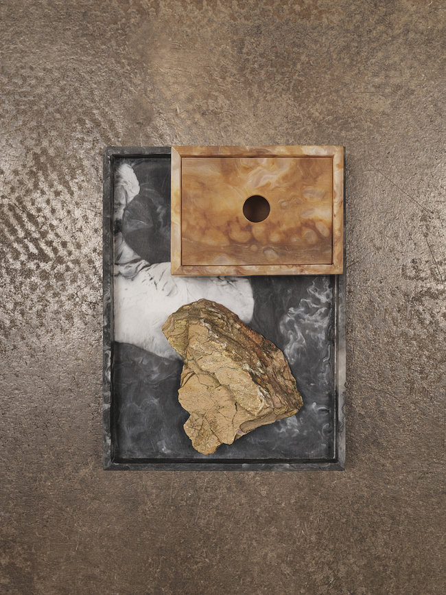 Contenedor Mist, 7,5 x 10 cm, marrón