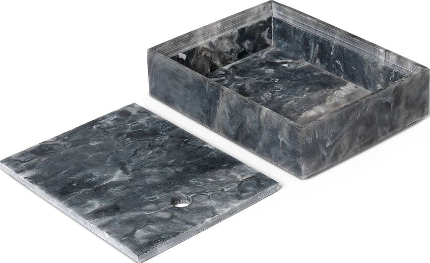 Caja de Almacenamiento Mist, 15 x 20 cm, color carbón