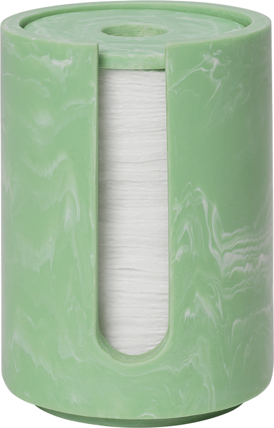 Contenedor para discos de algodón Mist, verde menta