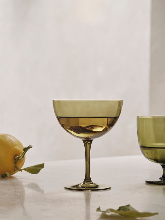 Copas de Cóctel Host, verde musgo, 2 unidades