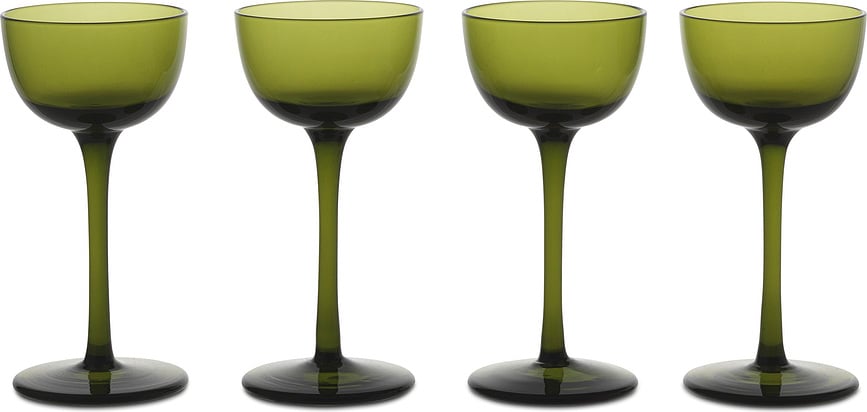 Copas de Licor Host, verde musgo, 4 unidades