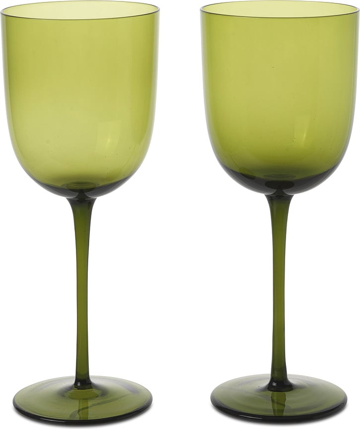 Copas de Vino Blanco Host, verde musgo, 2 unidades