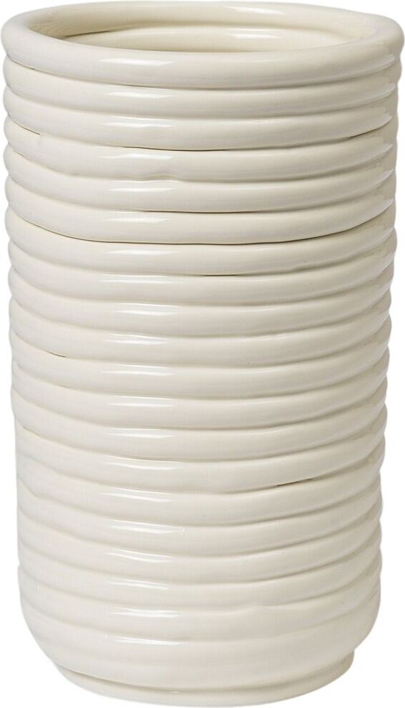 Corduroy Vase gebrochenes Weiß