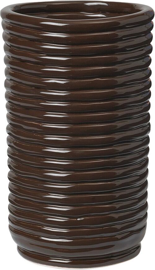 Corduroy Vaza, temno rjava