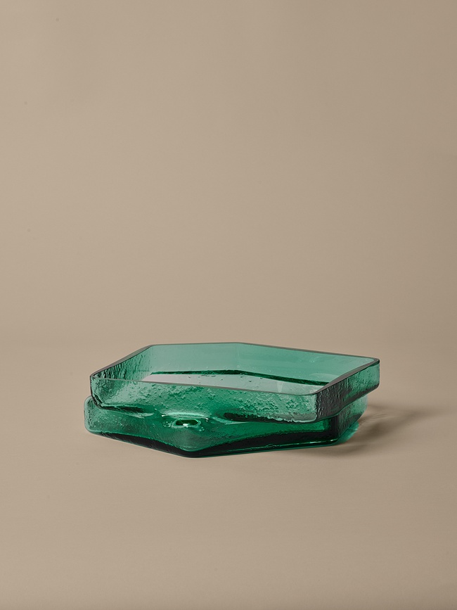Coupe décorative Muro turquoise