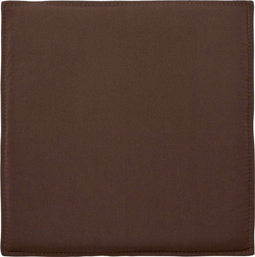 Coussin de chaise de jardin Dapple 37 x 39,5 cm, marron foncé