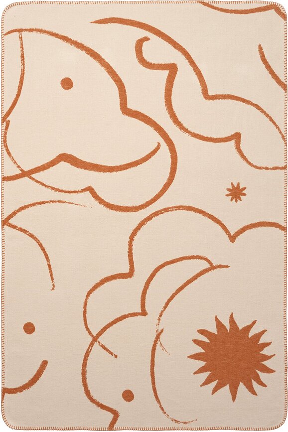 Couverture enfant Skye 80 x 120 cm, vert-beige
