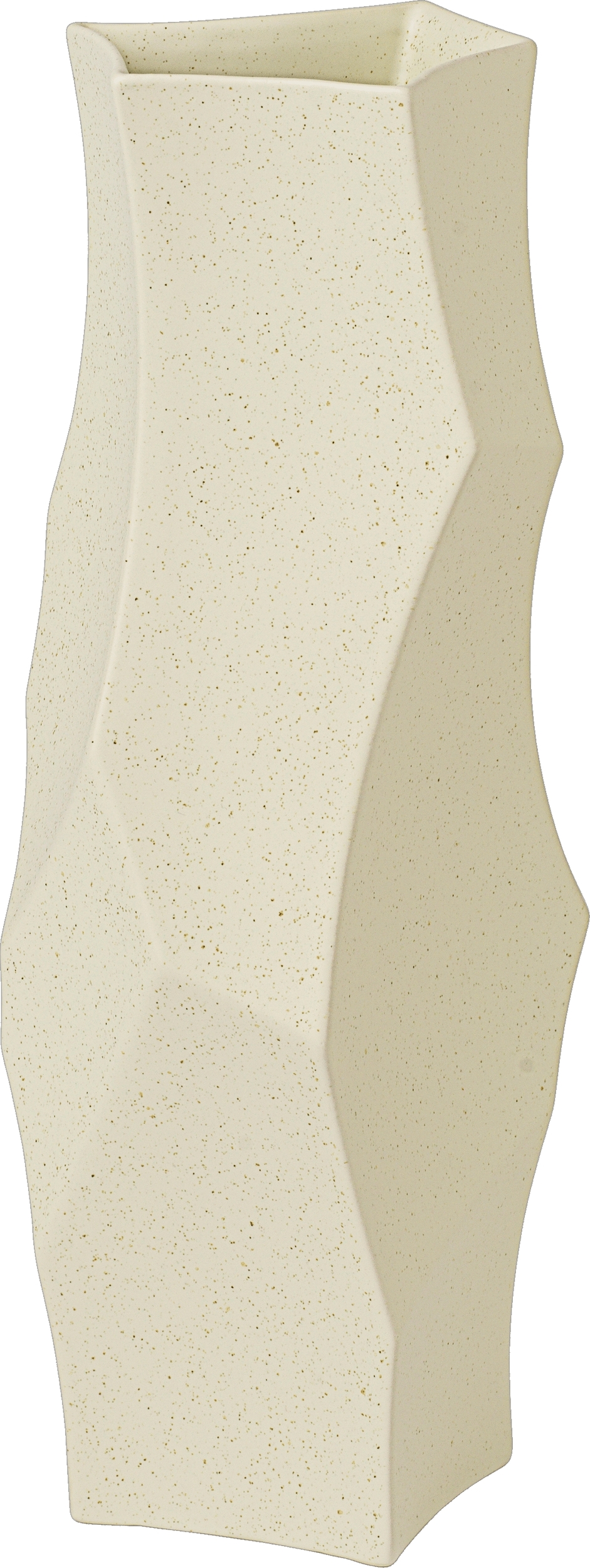 Cueva Vase 37 cm gebrochenes Weiß