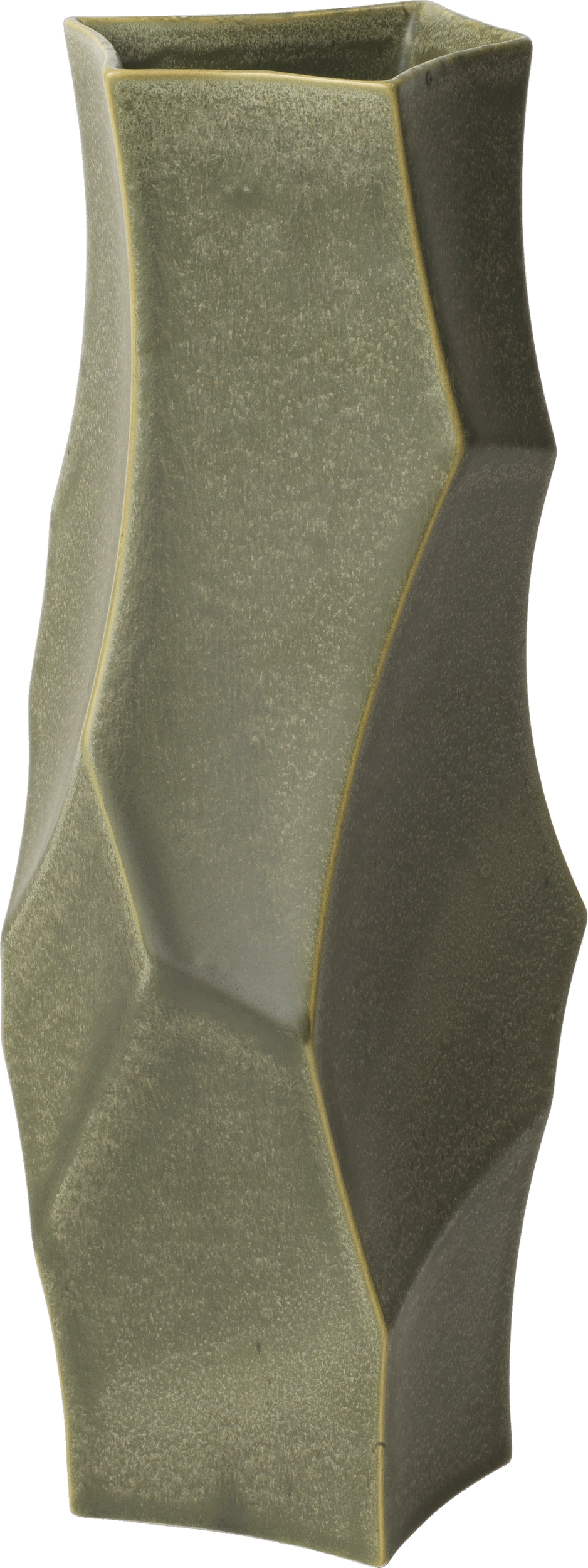 Cueva Vase 37 cm salbeigrün