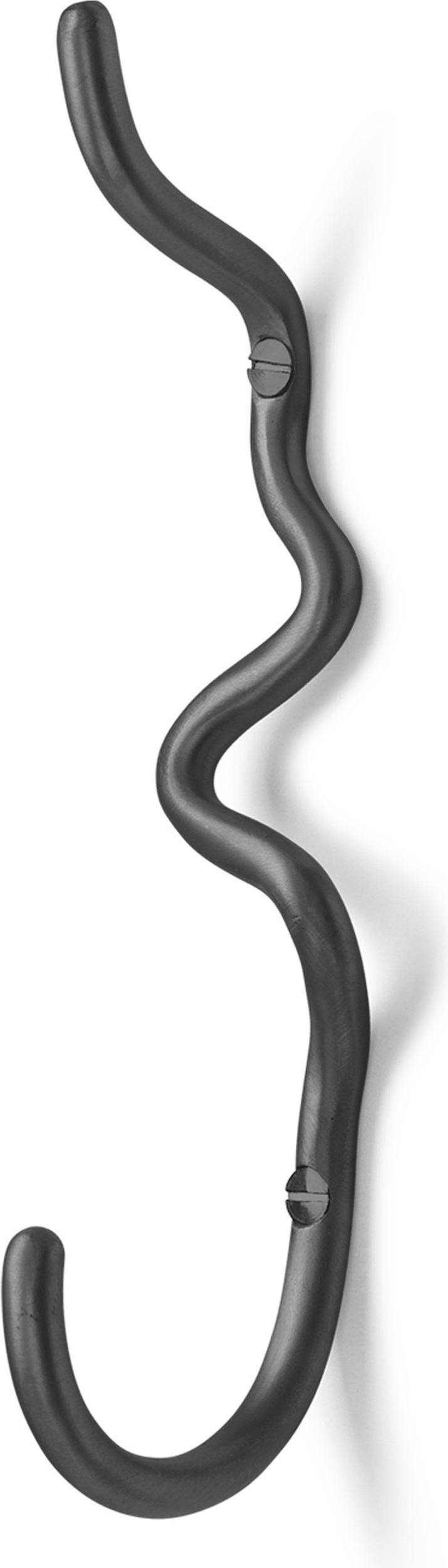 Curvature Kleideraufhänger Schwarzmessing einzeln