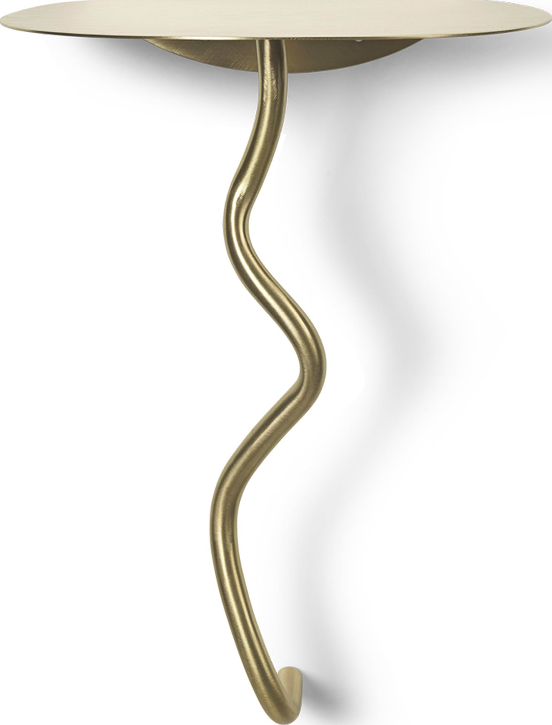 Curvature Wandtisch Messing