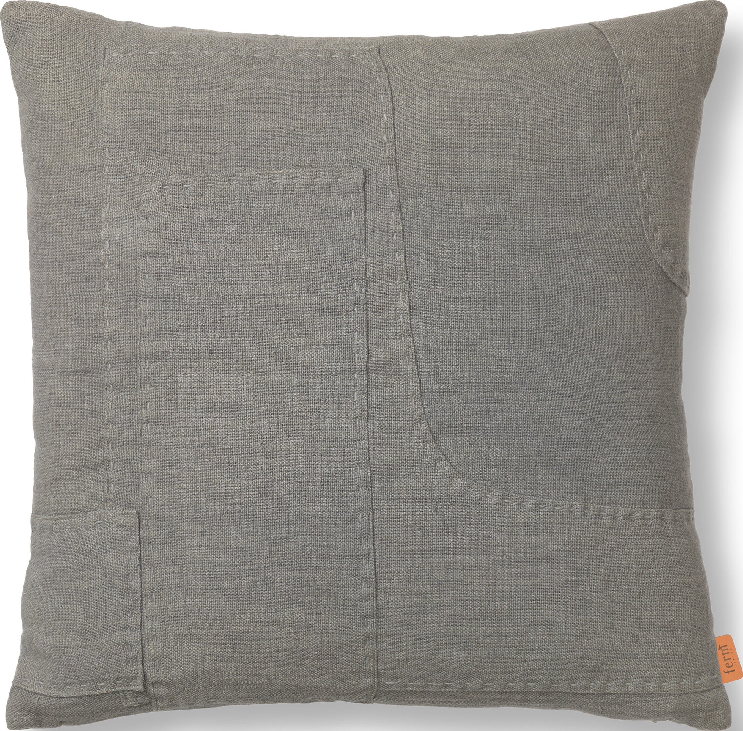 Darn Dekoratives Kissen 50 x 50 cm blau-grau