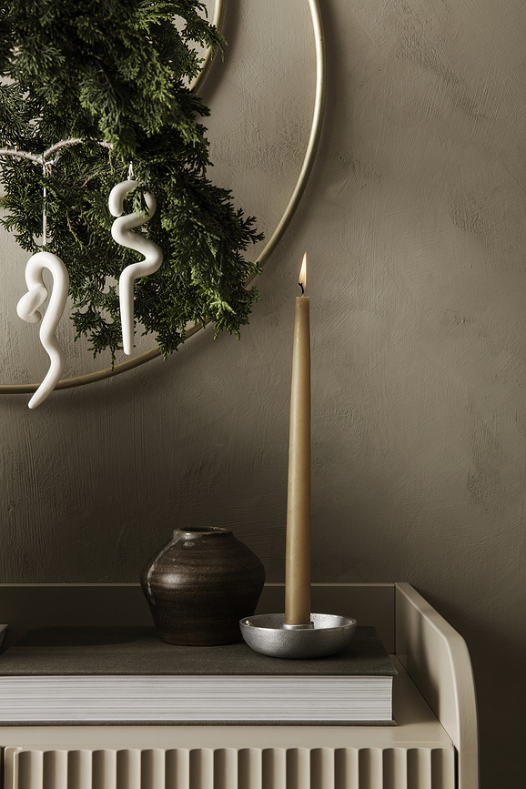 Deco Frame Stenska dekoracija okrogla, 45 cm, medenina