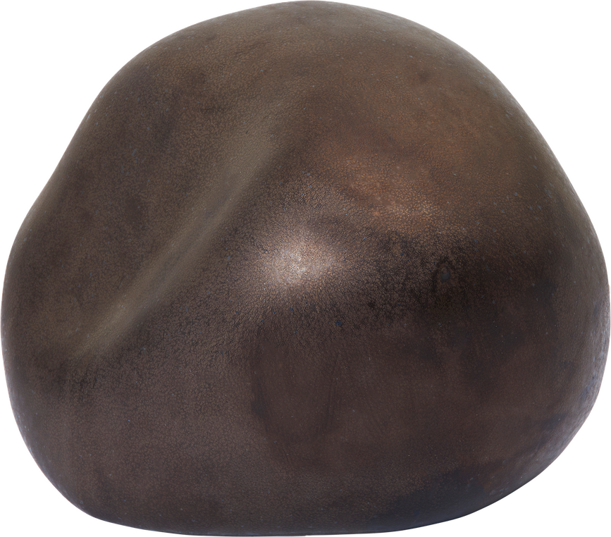 Decoración Bellure, redonda, marrón