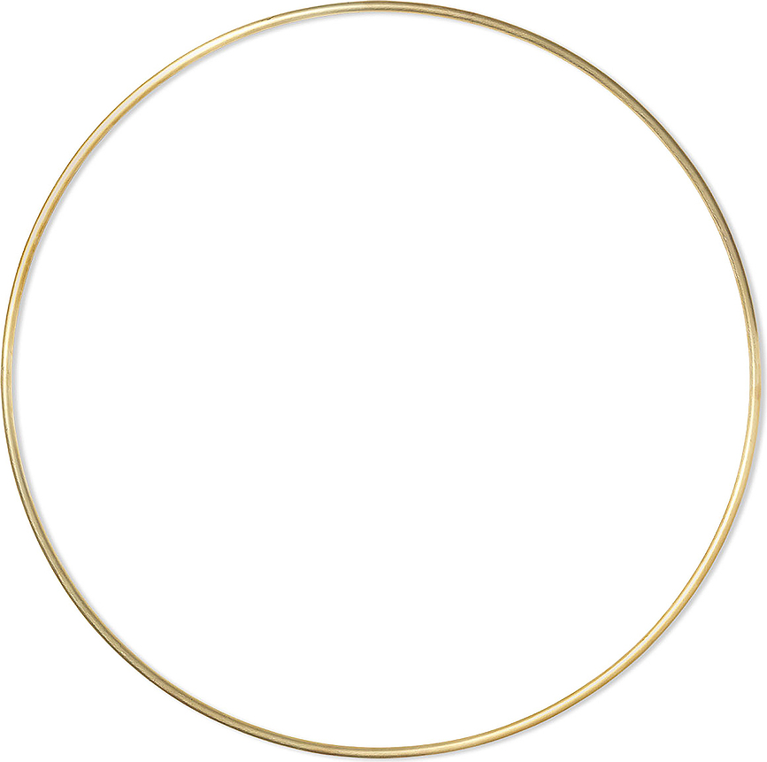 Decorazione per muro Deco Frame cerchio 65 cm color ottone
