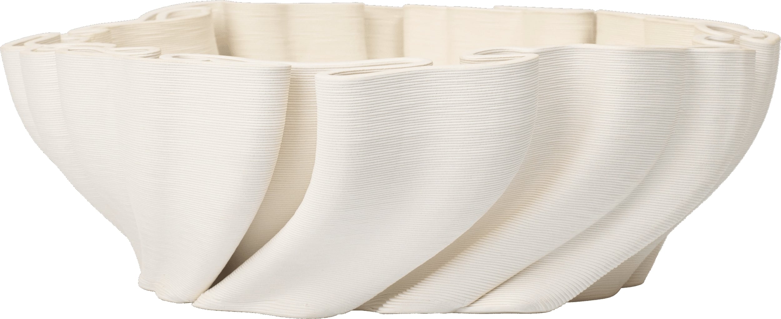 Dedali Dekorative Schüssel 34,5 cm gebrochenes Weiß