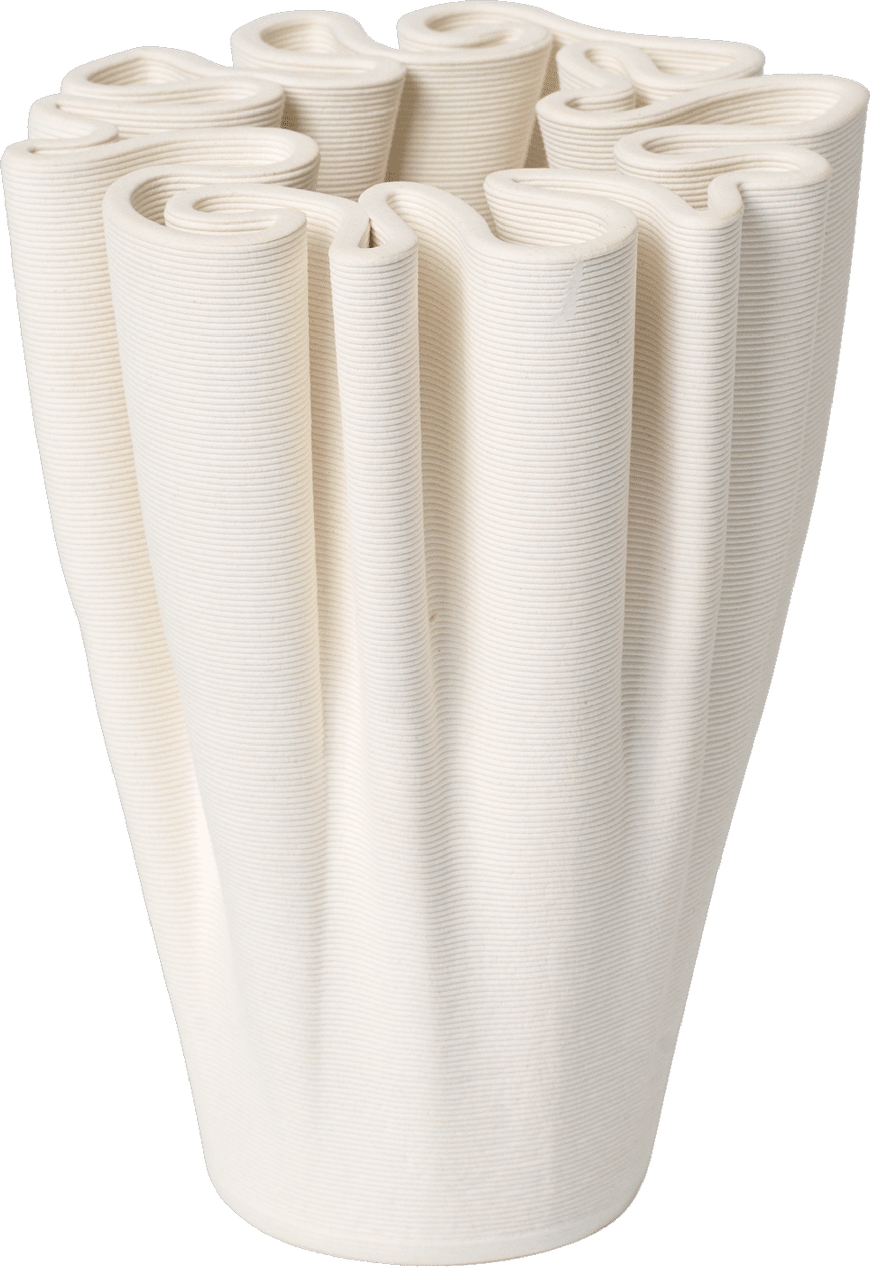 Dedali Vase 11 cm gebrochenes Weiß